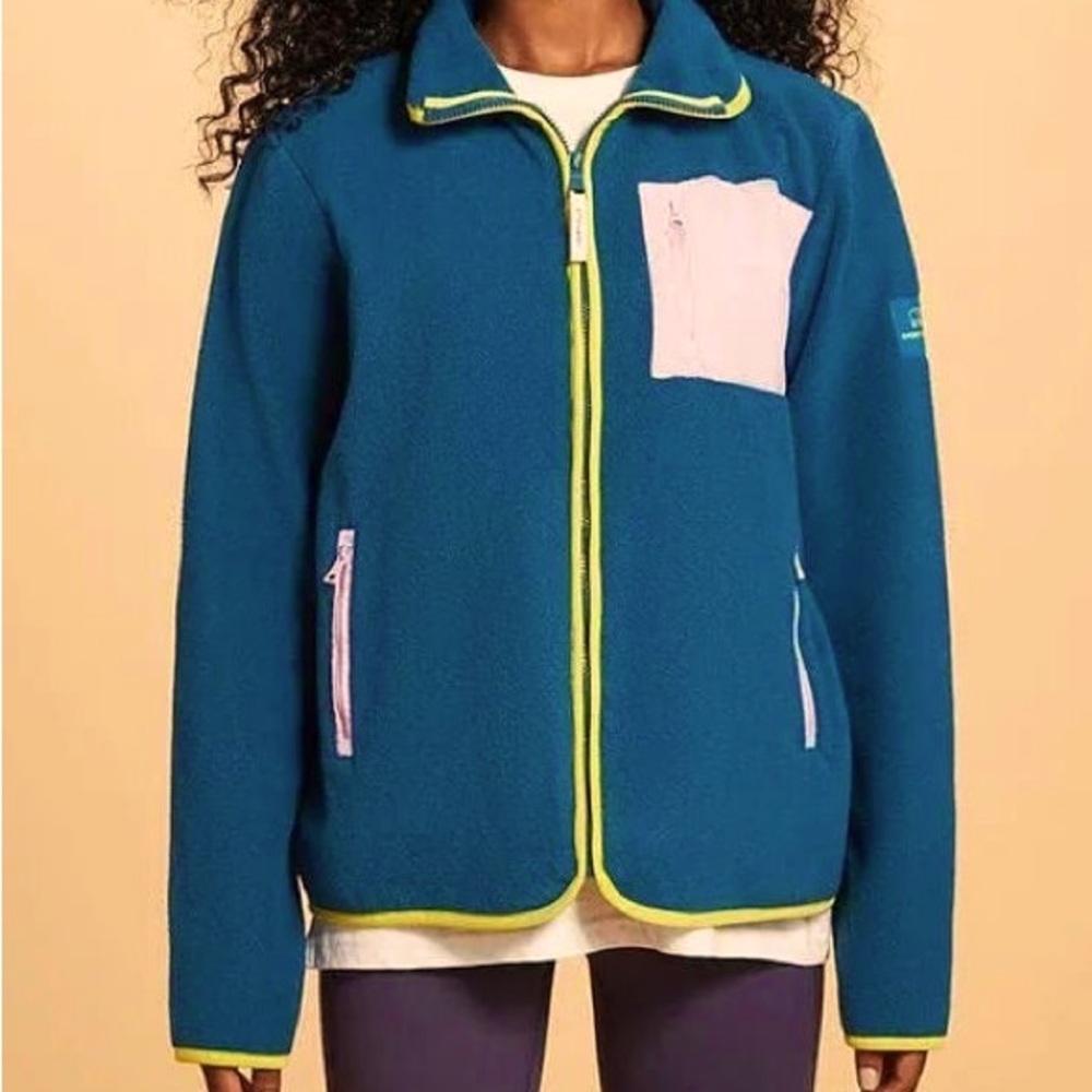 NWT Ivory Ella Zipper Fleece - Women's XS - Teal Blue Green